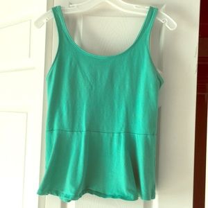 Sea green Express peplum tank top