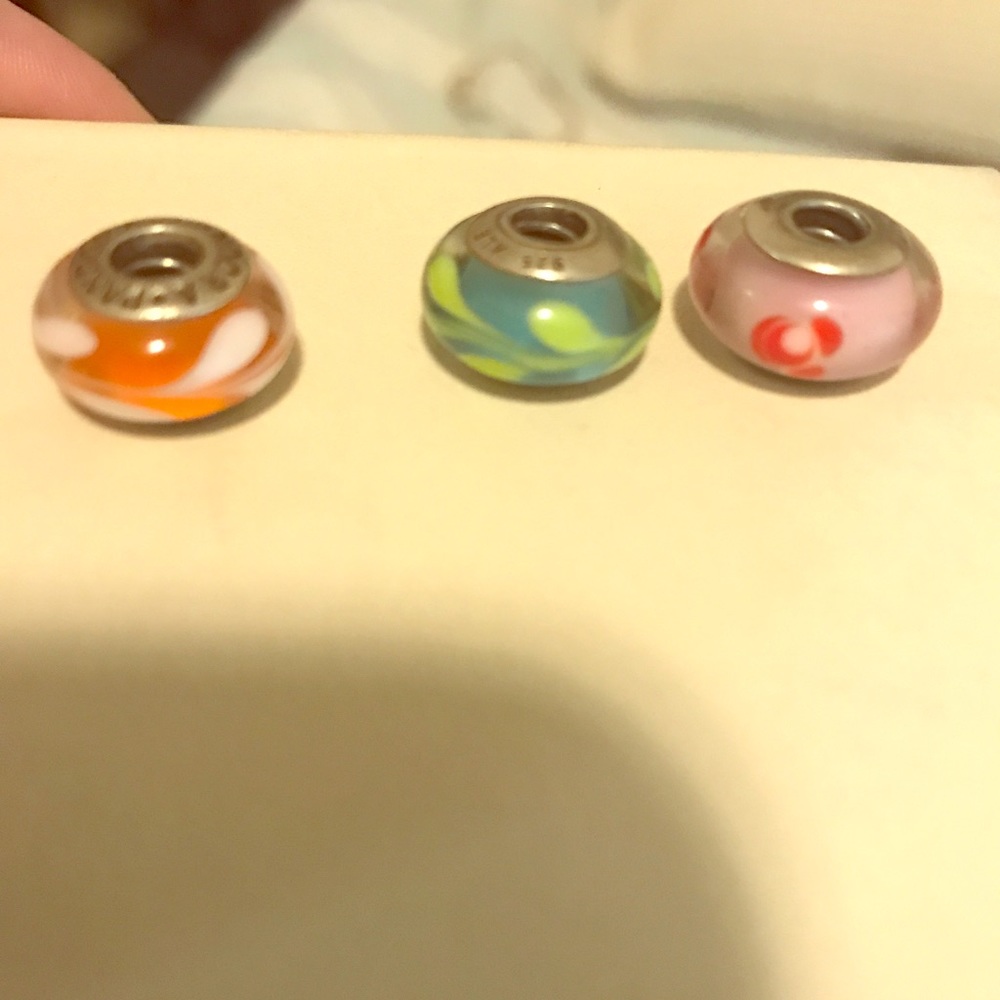 3 pandora charms