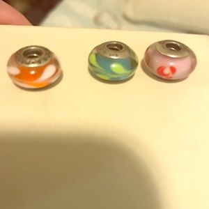 3 pandora charms