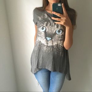 Flowy Cat Tee