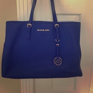 Michael Kors royal blue tote