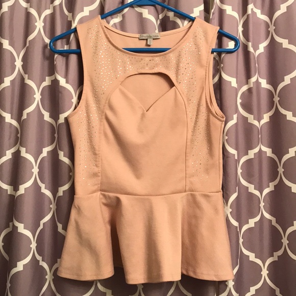 Charlotte Russe Cut-Out Beaded top - Picture 1 of 4