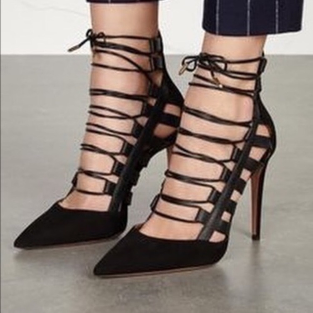 Iconic Black Aquazurra Heels