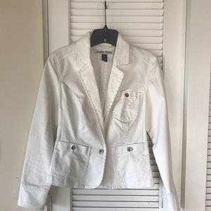 Jean Blazer White by Code Blue