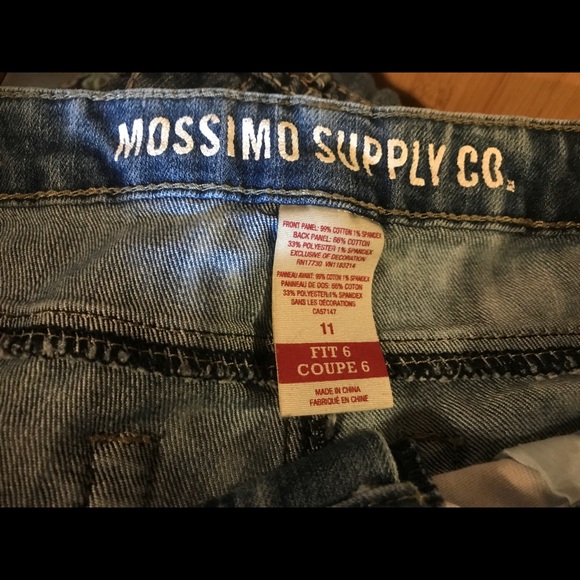 Mossimo Denim Boho Shorts. Sz11, Patterned & Frayd - Picture 3 of 3