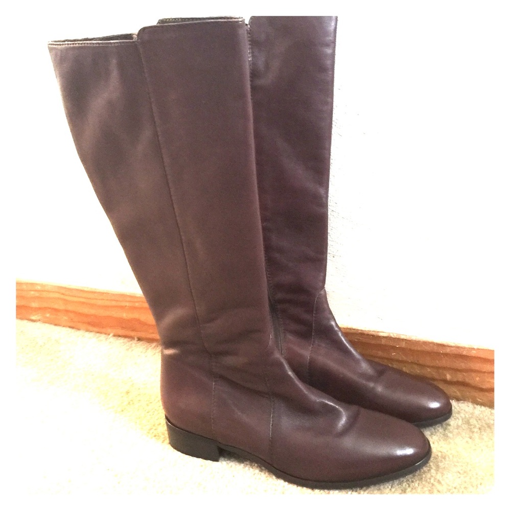 New J. Crew Brown Leather Boots. Women's Size 8
