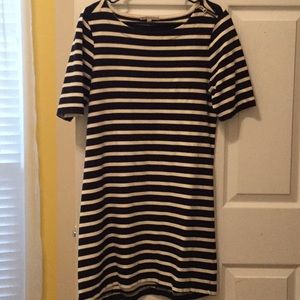 Gap Blue and white striped dress.