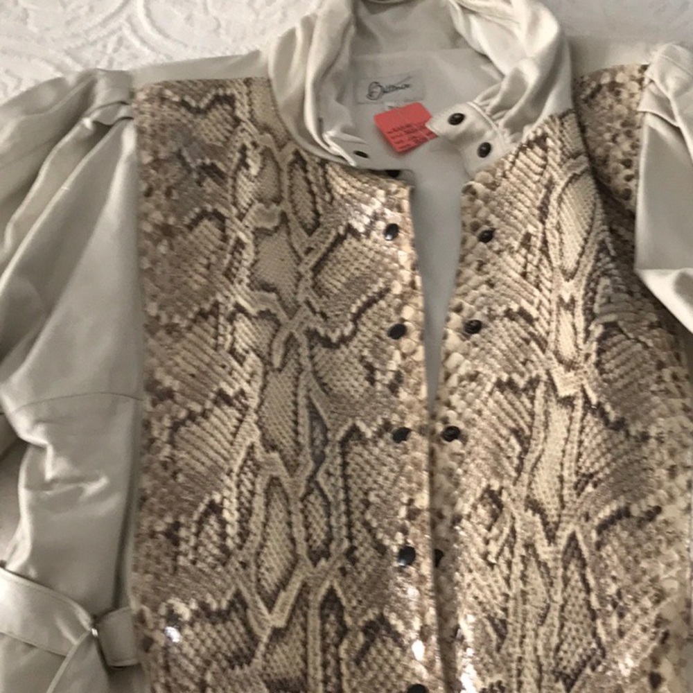 Bettina, leather jacket and skirt. Make offer.