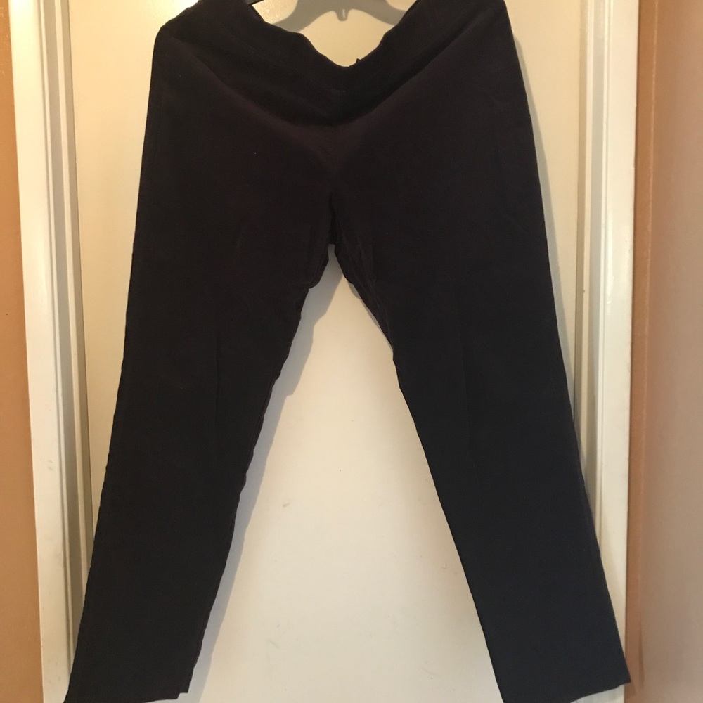 Velvet pants. Grape colored