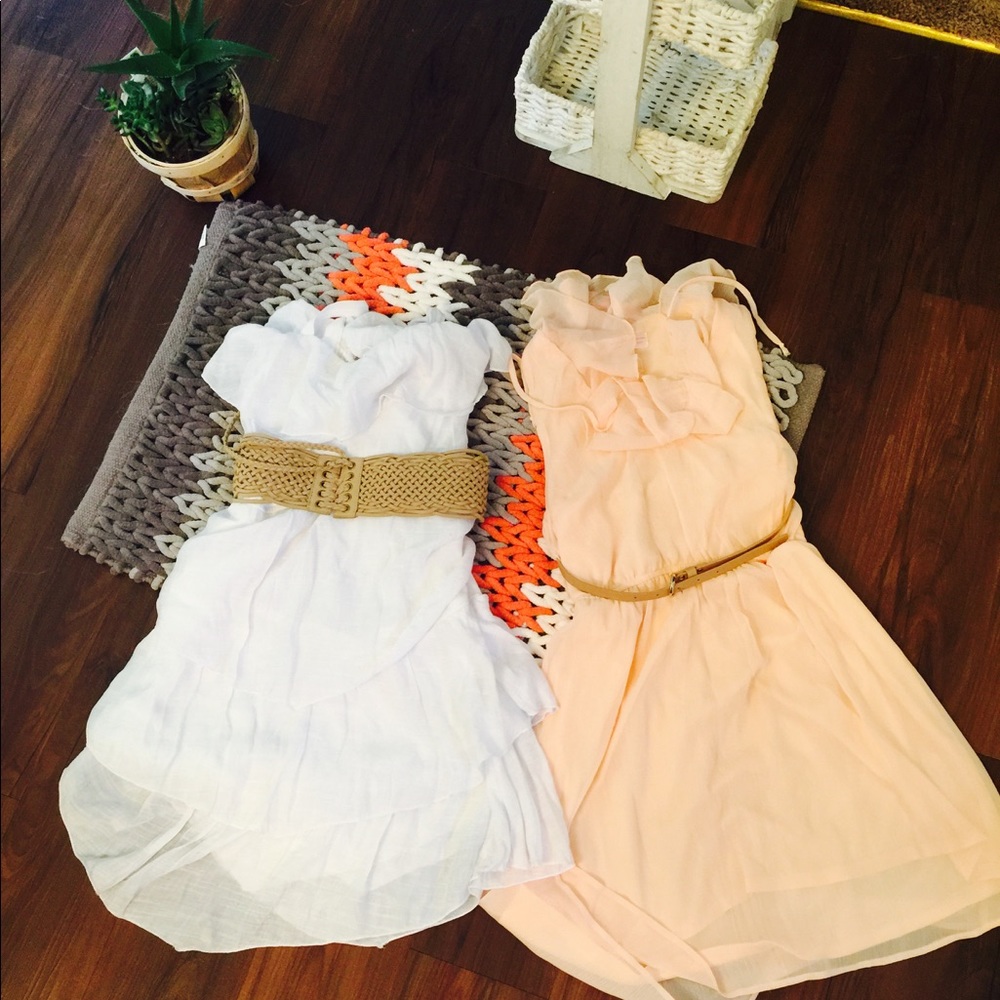2 dresses size small with belts