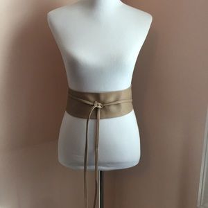 NWOT faux leather Obi wrap belt
