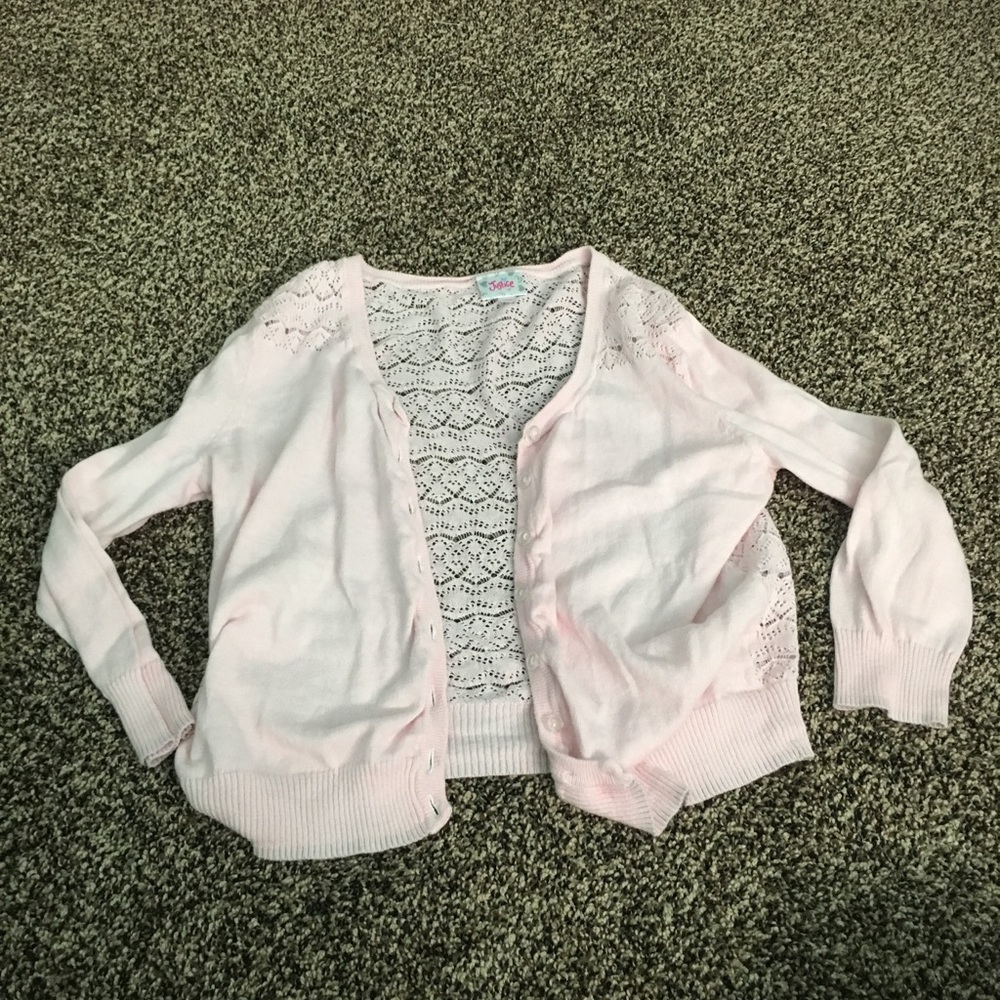 justice dress jacket pink