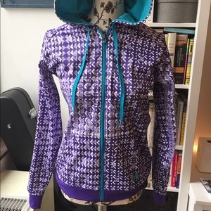 Under Armour purple hooded zip jacket