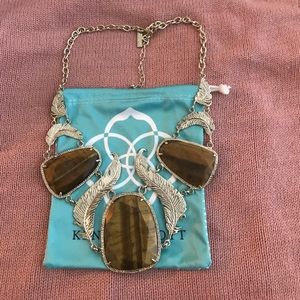 Kendra Scott tiger eye iggy necklace