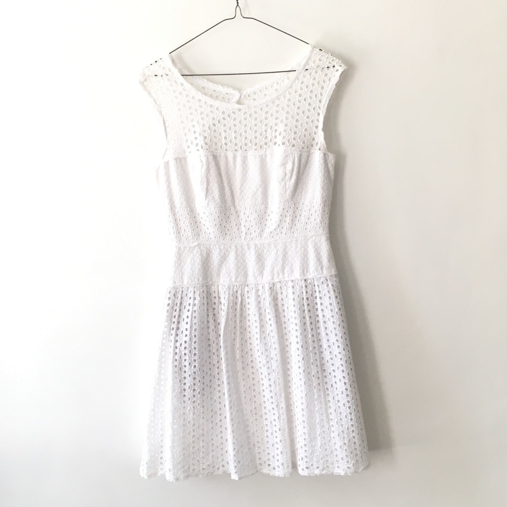 bcbg max azria eyelet dress