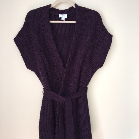 LOFT Sweaters - Loft Purple Cardigan Medium