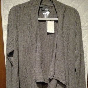 NWT Barefoot Dreams Cable Drape Cardigan 1X