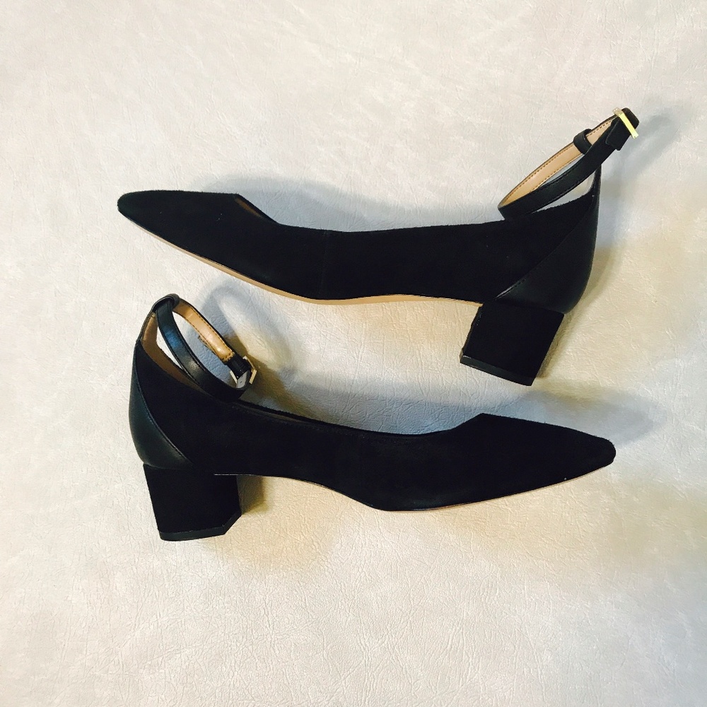sam edelman lola ankle strap pumps black size 6.5
