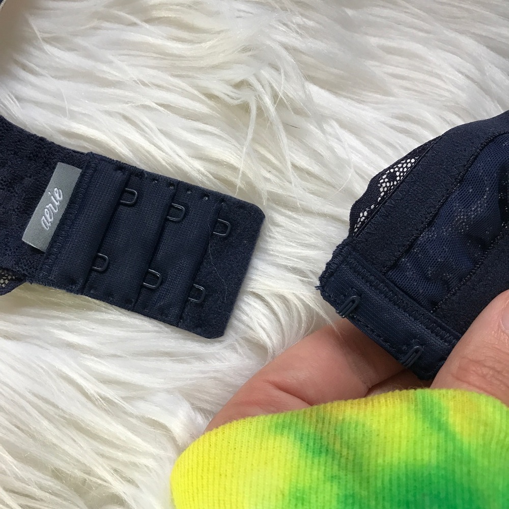 NEW Aerie Navy Lace Blakely Bra 36D - Picture 5 of 8