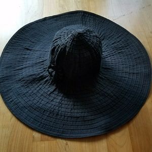 💥 👒 Black Wide Brim Summer , Vacation Hat