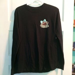 Black, Football, Long Sleeve