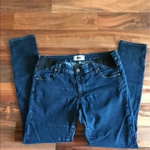 Paige maternity jeans. Side panel.