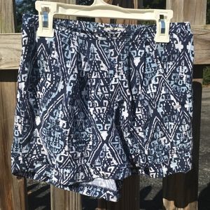 Abercrombie girls boho pattern shorts size M kids