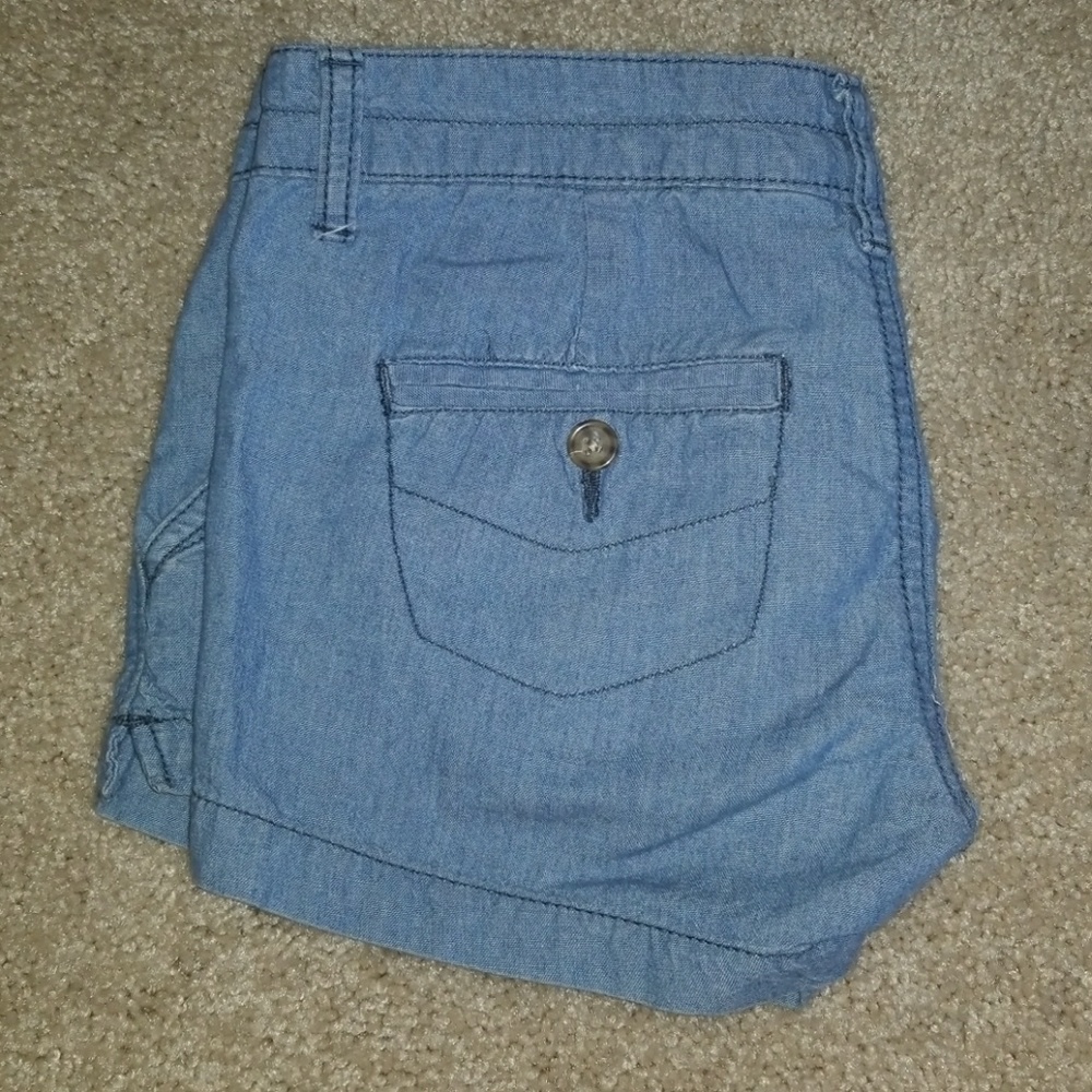 light blue cotton shorts