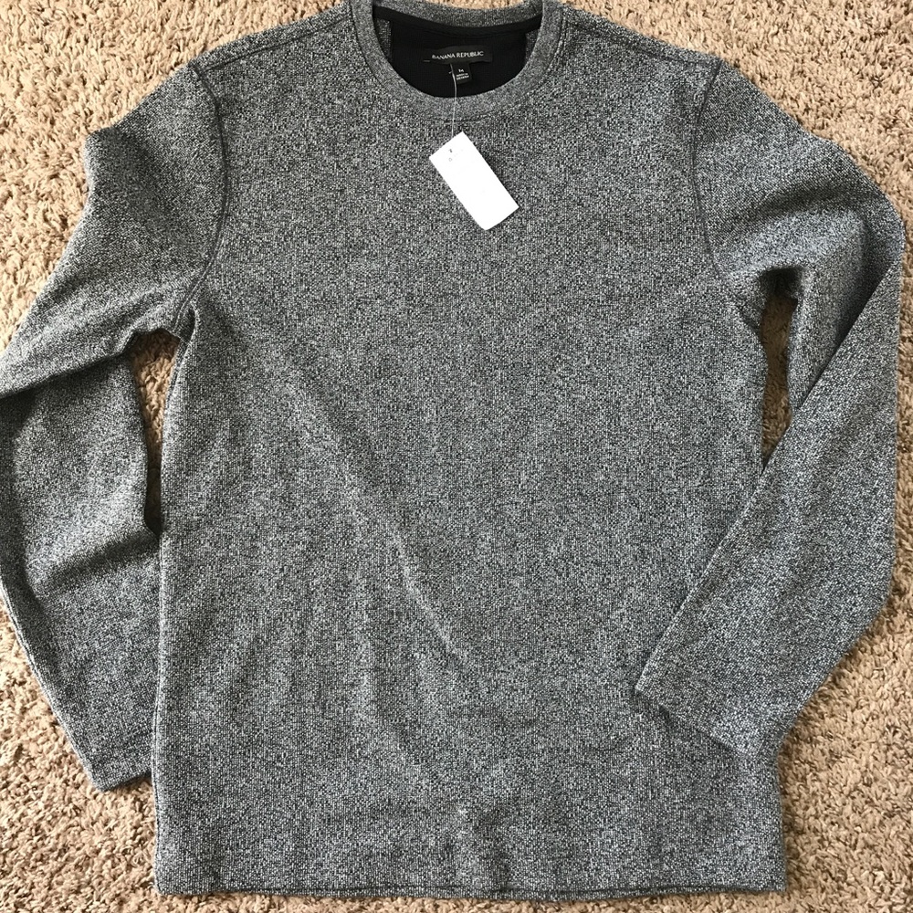 Men's Banana Republic Heather Grey Sweater M, NWT