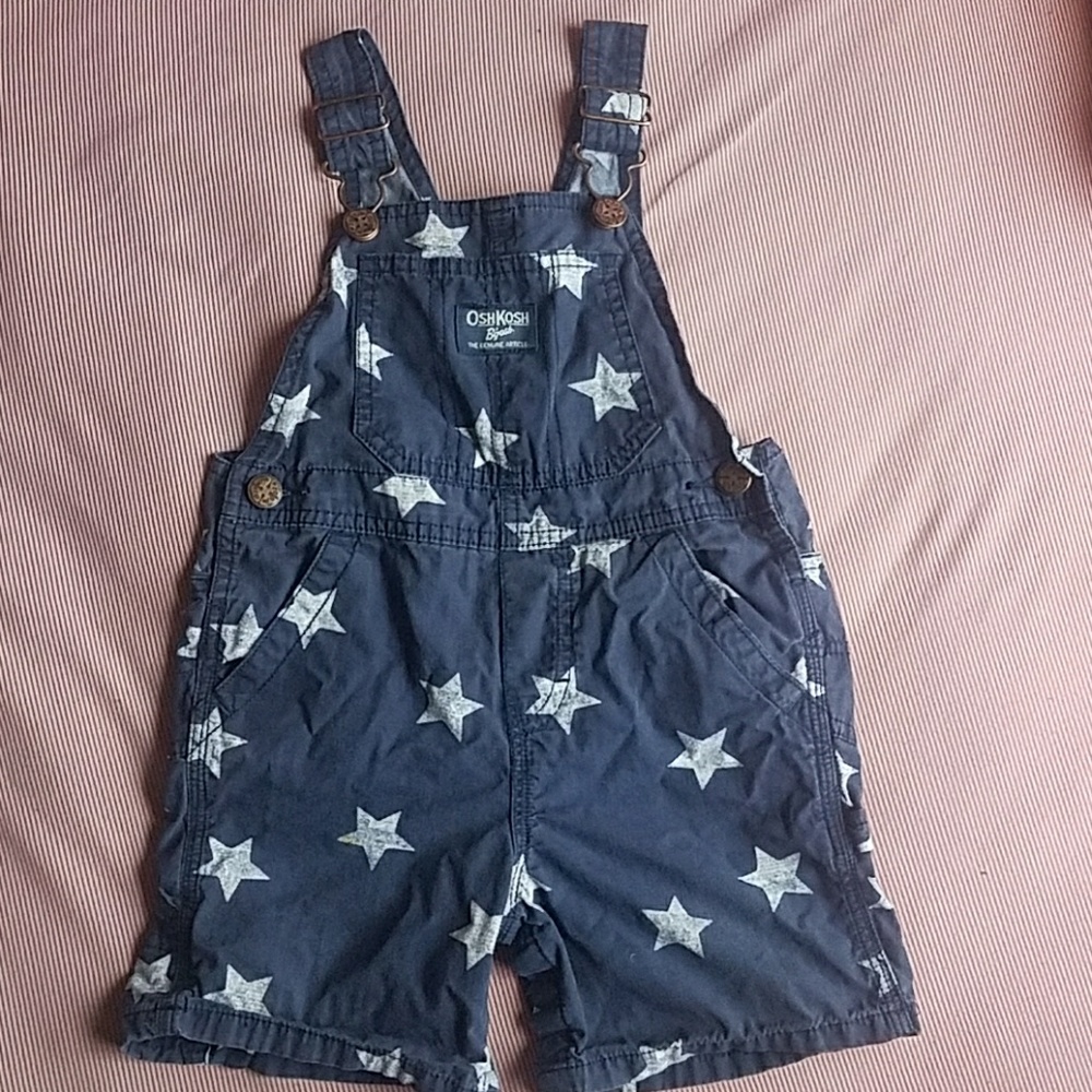 Overall Shorts with Stars