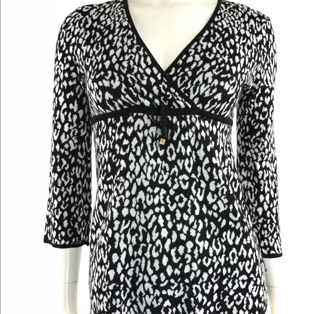 Michael Kors Women's Petite Snow Leopard Blouse