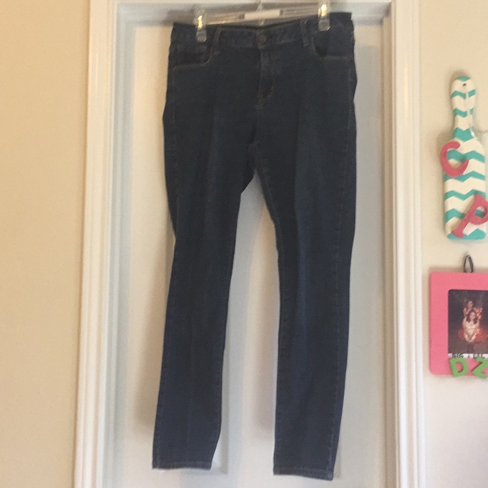 Old Navy Dark Wash Rockstar Mid Rise Jeans