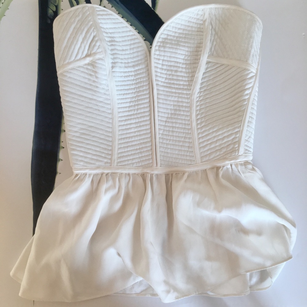 BEAUTIFUL Parker silk strapless top