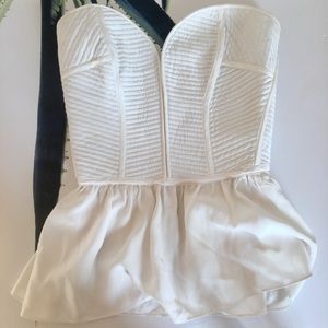 BEAUTIFUL Parker silk strapless top