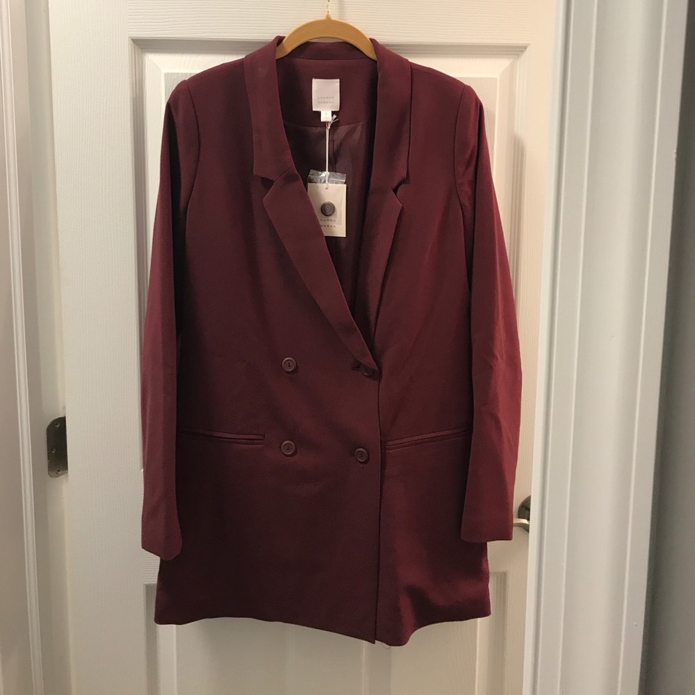 NWT LC Lauren Conrad Double-Breasted Blazer - Picture 3 of 4