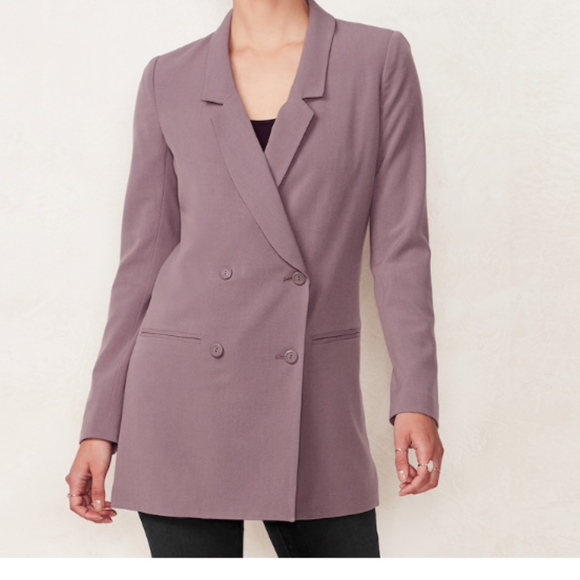 NWT LC Lauren Conrad Double-Breasted Blazer - Picture 2 of 4