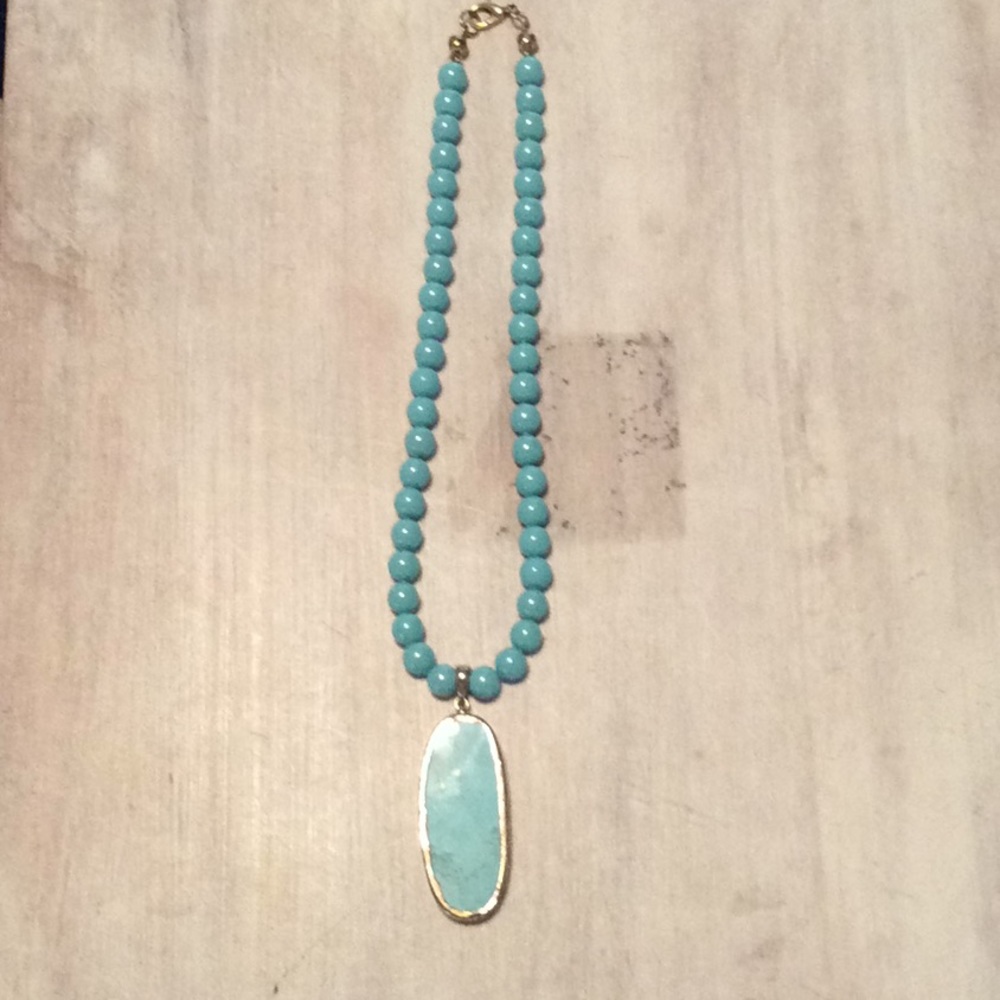 Turquoise necklace.