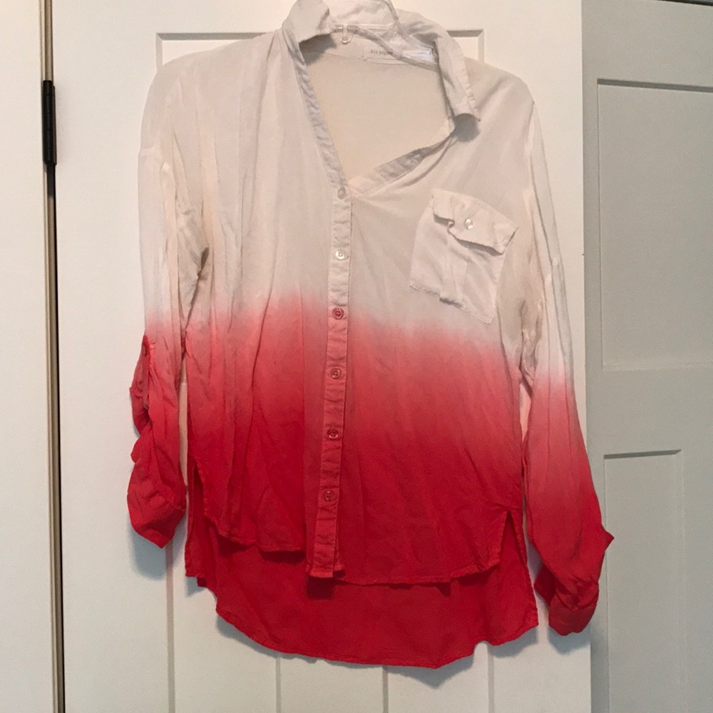 Blue pepper button up