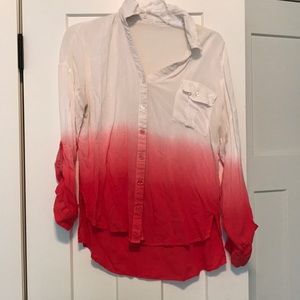 Blue pepper button up