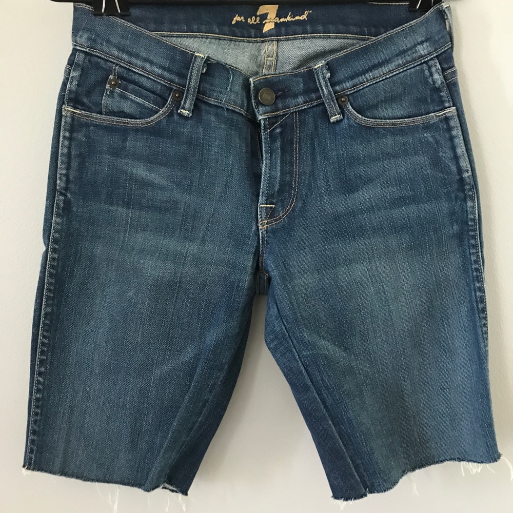 Seven for all mankind cut off jean shorts 26