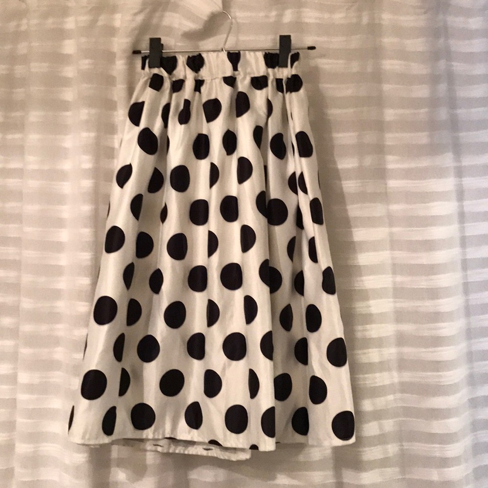 Polka dot full skirt