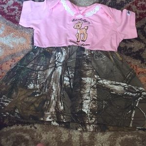 Daddy's little deer dress.  3-6 months