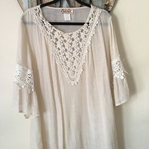Cream tunic. 2xl