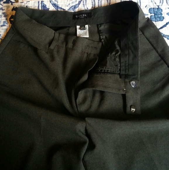 ‼️Donating on 8/23‼️GUESS Gray Flat Front Pants - Picture 3 of 8