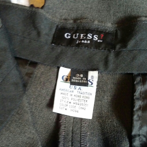 ‼️Donating on 8/23‼️GUESS Gray Flat Front Pants - Picture 4 of 8