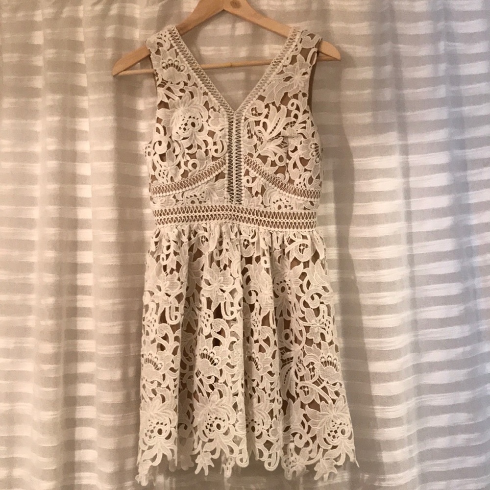 Lace eyelet dress