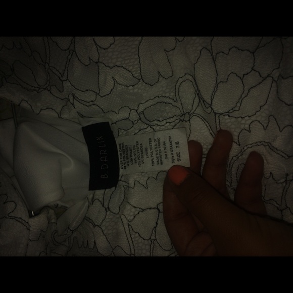 White and black halter dress - Picture 3 of 3