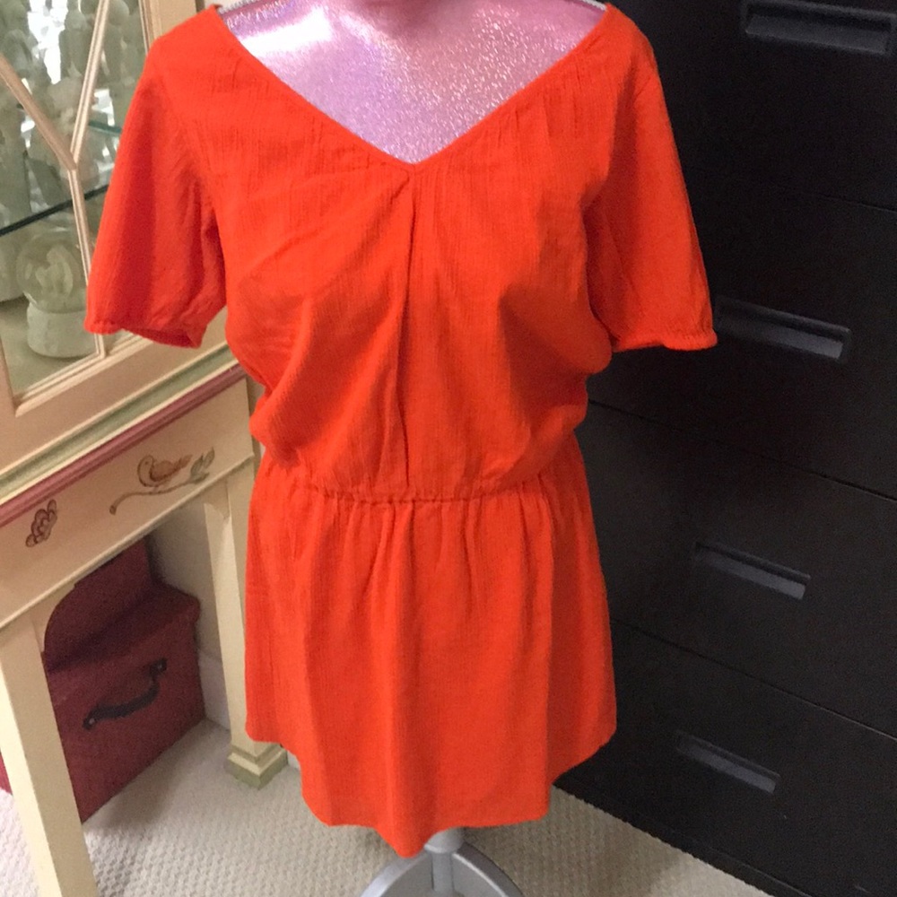 J Crew Factory Orang Cover up/dress Size S