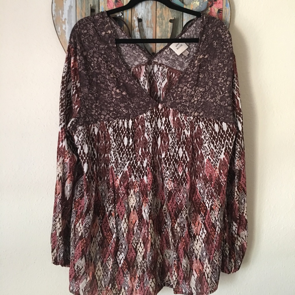 Peasant blouse. Worn once. XXL