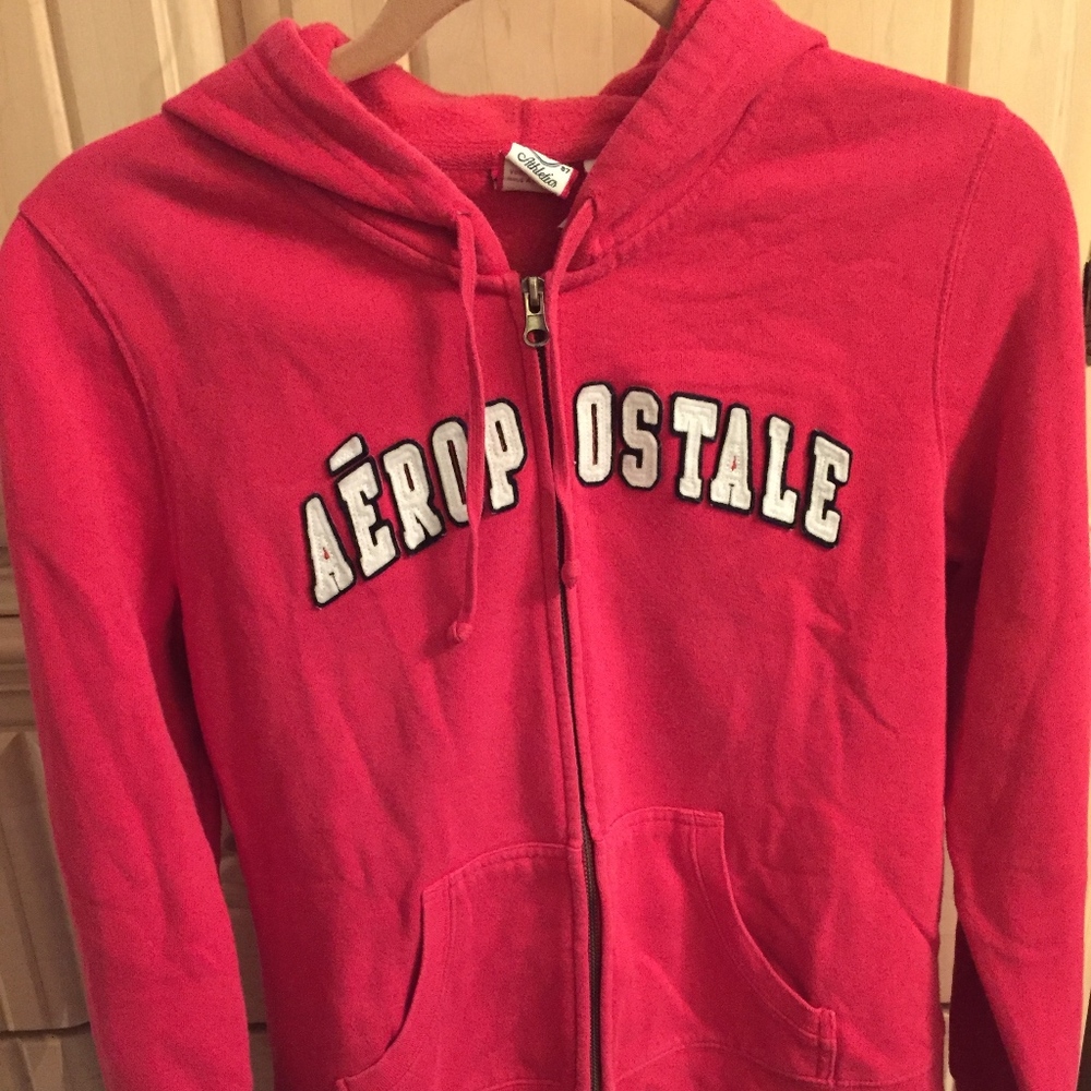 Hot Pink Zip Up Hoodie from Aeropostale